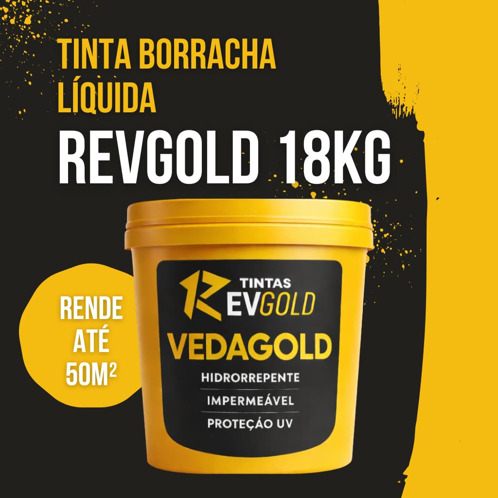 Revgold 18KG - Impermeabilização Profissional Reduz Manutenção e Reparos Futuros