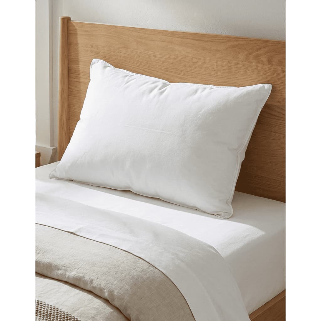 Travesseiro Corpo 70x50cm Antialérgico Microfibra Suporte Gestante Lavável Branco Antiácaro