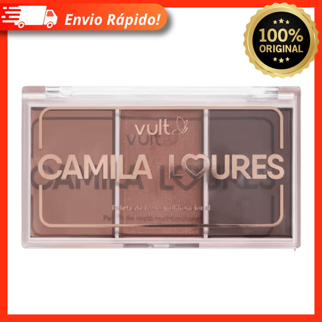 Paleta de Rosto Multifuncional Camila Loures Vult - Textura Macia e Leve