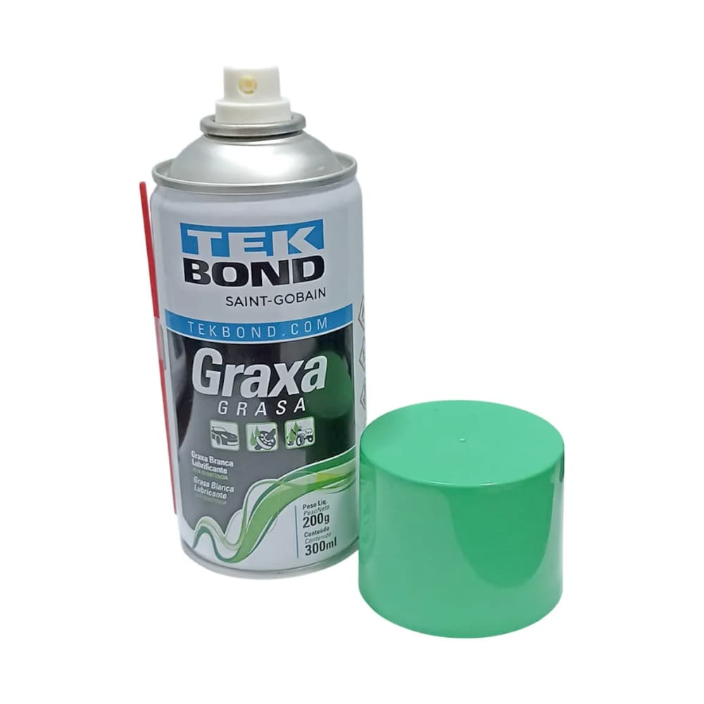 Graxa Branca Spray Lubrificante 300ml para Proteção Lubrificação Anticorrosiva -69957367259- Tekbond