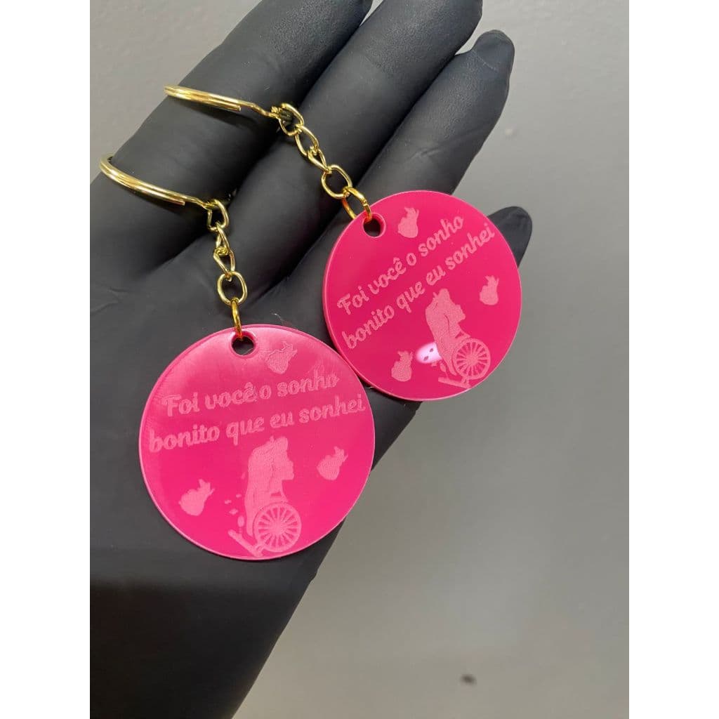 Chaveiro acrílico |Personalizado | Presente Lembrancinha / gravação a laser|BELA ADORMECIDA|chaveiro