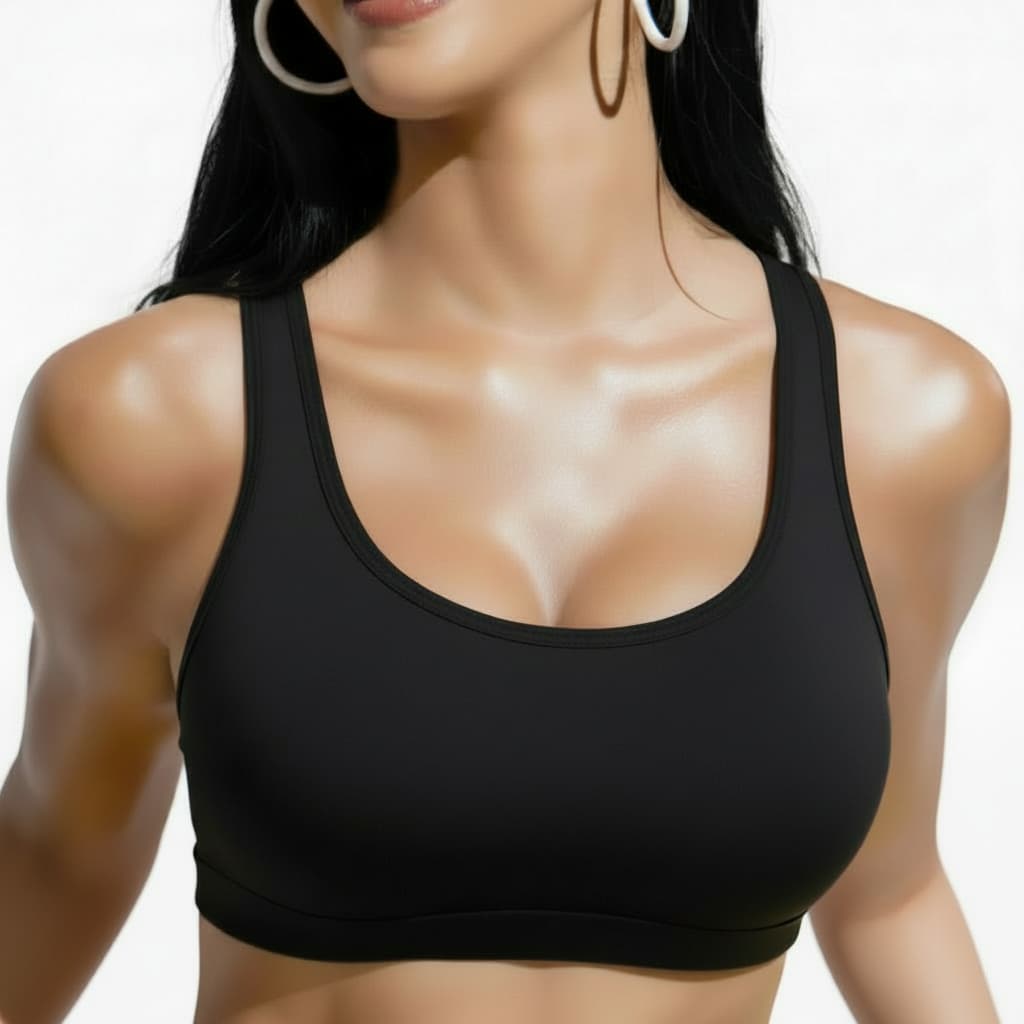 Top Academia Feminino Suplex Premium Fitness Cropped Alta Sustentação
