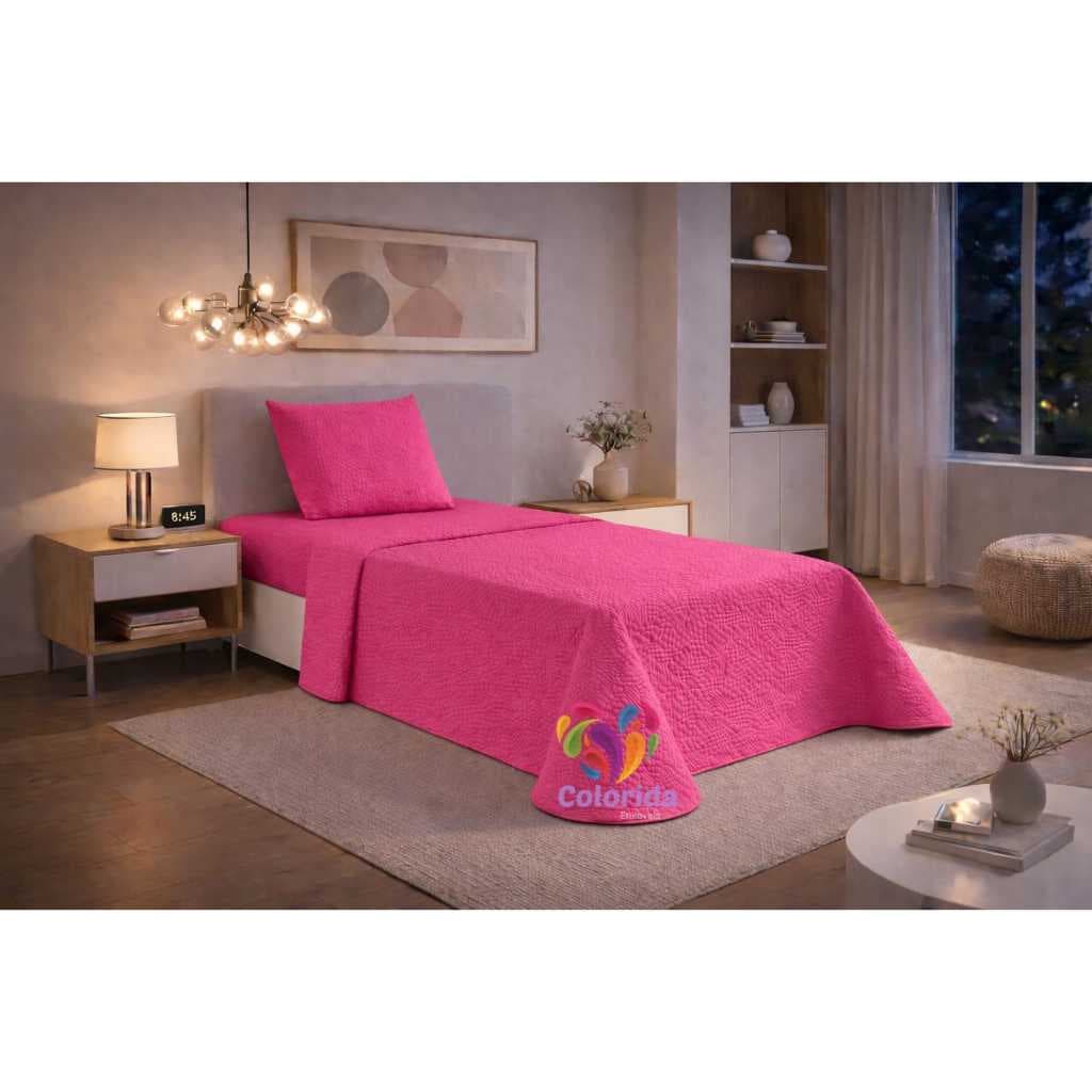 Colcha Cobre Leito Slim Solteiro Magnif Matelado Liso