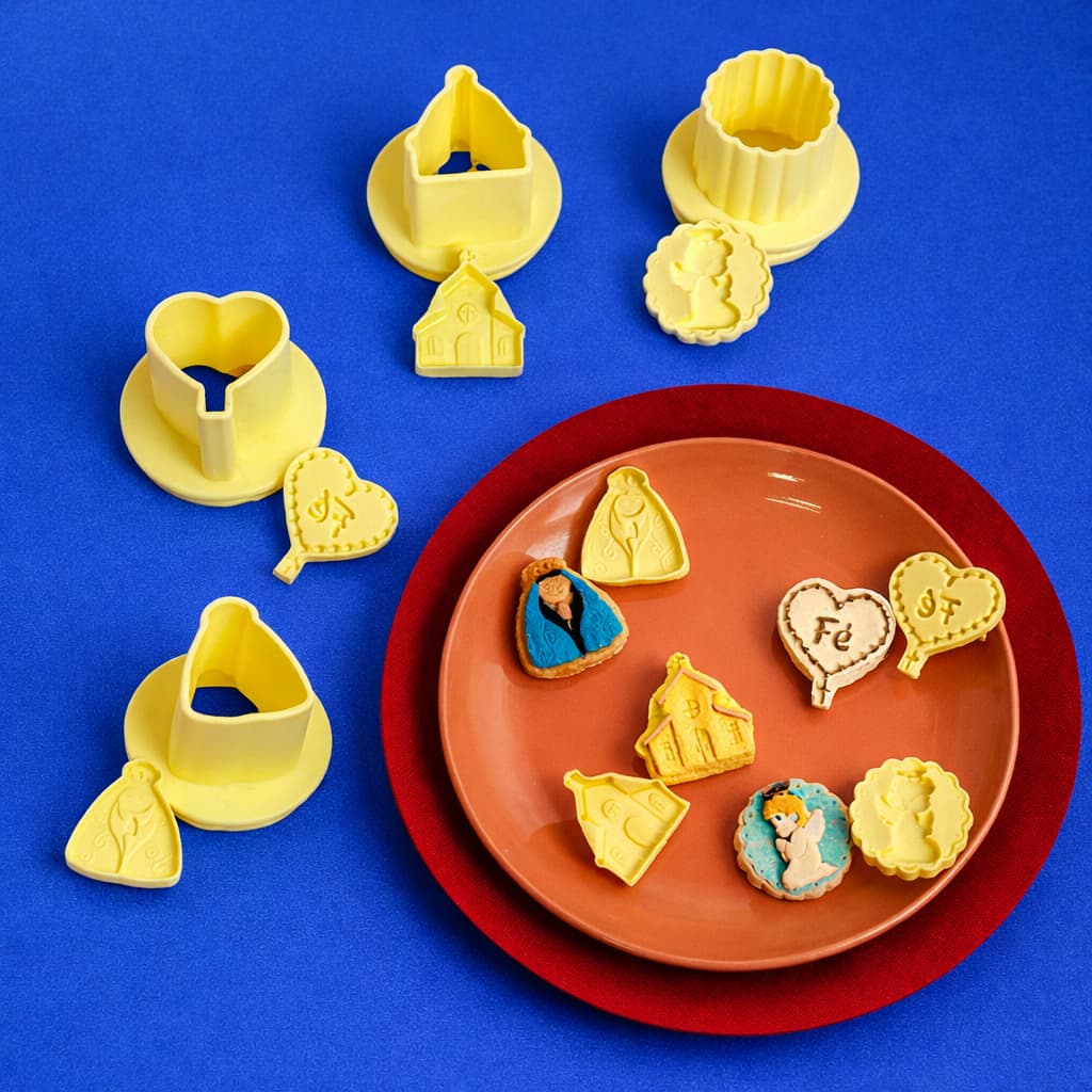 Molde para Ejetor Max Devoção 8 Peças BlueStar | Moldes para Brigadeiro e Doces Decorados