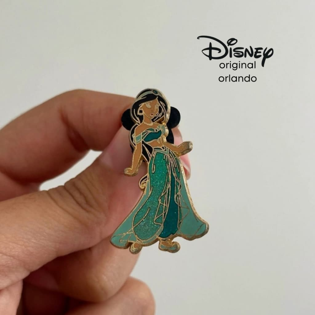 Pin Disney Original Princesa Jasmine Aladdin Colecionável Importado Disneyland Usado Pingente