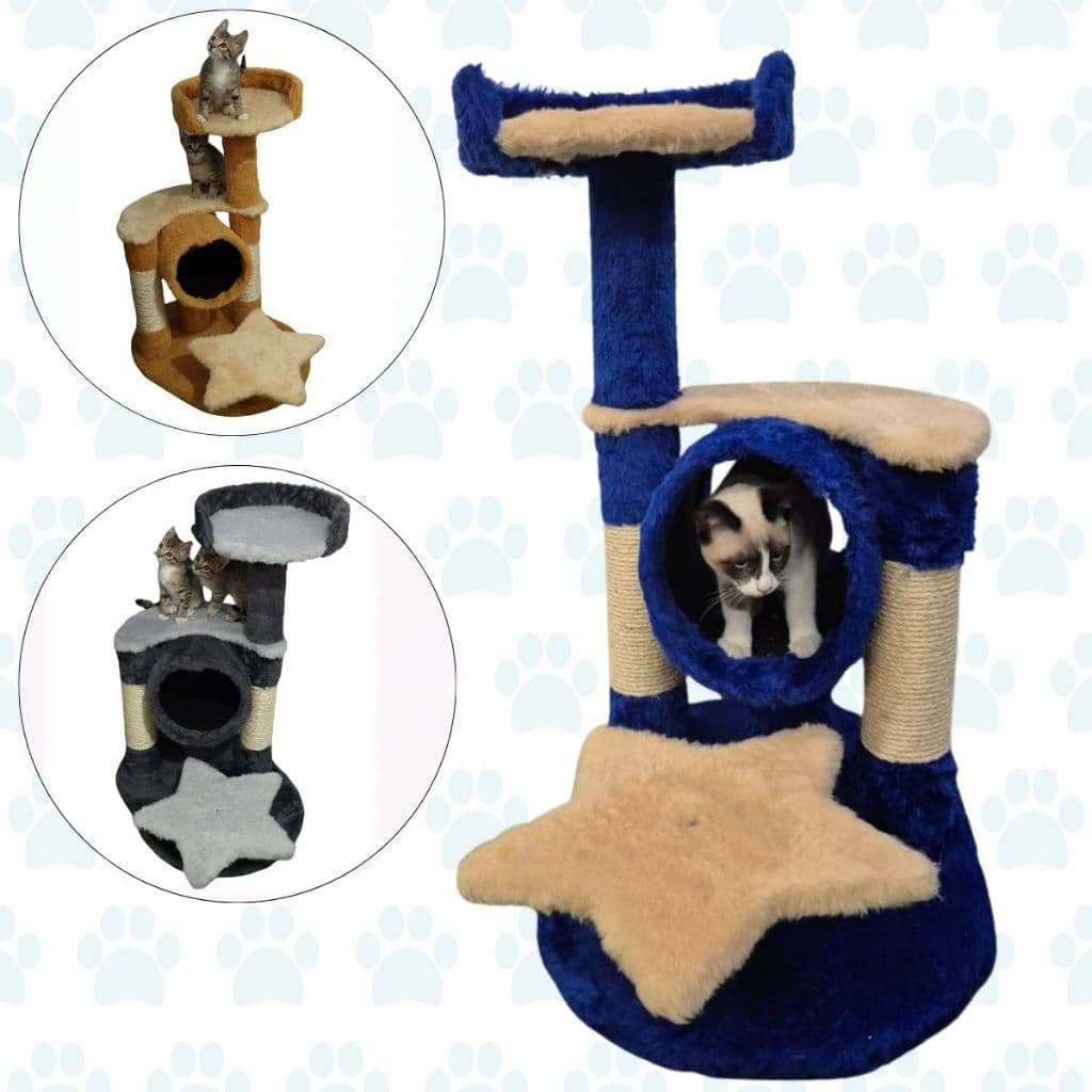 Arranhador Castelinho Estrela Real para gatos  Cathouse Brasil