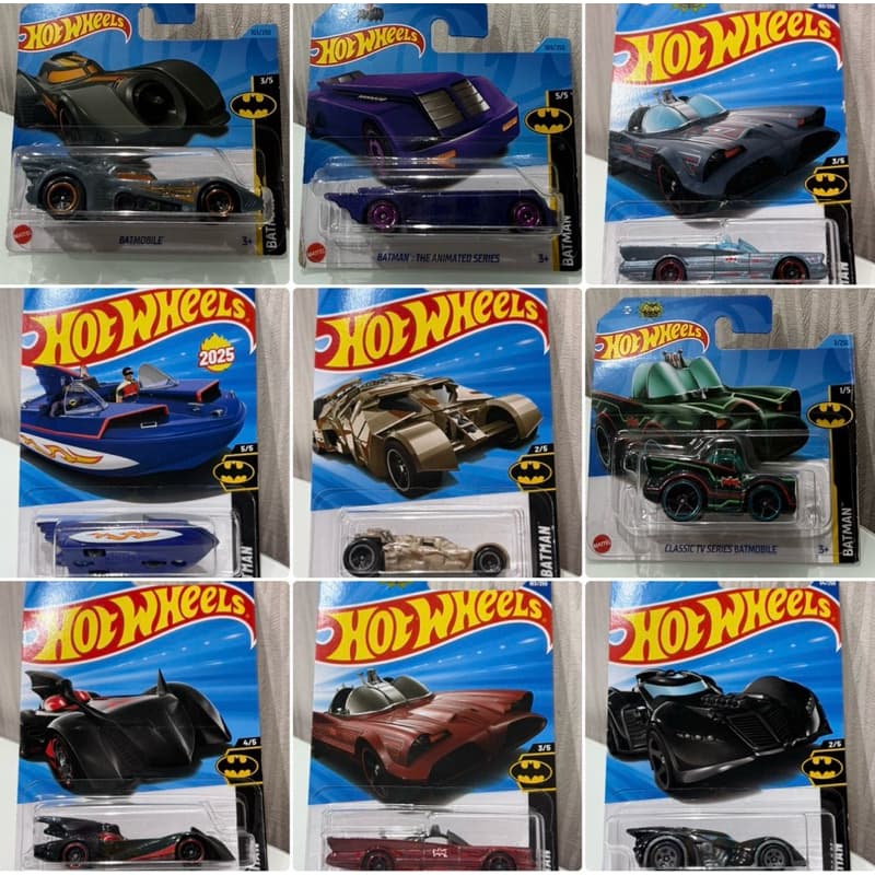 Carrinho Hot Wheels Batman Batmobile - Bat Boat - The Dark Knight - Hot Wheels temáticos diversos modelos