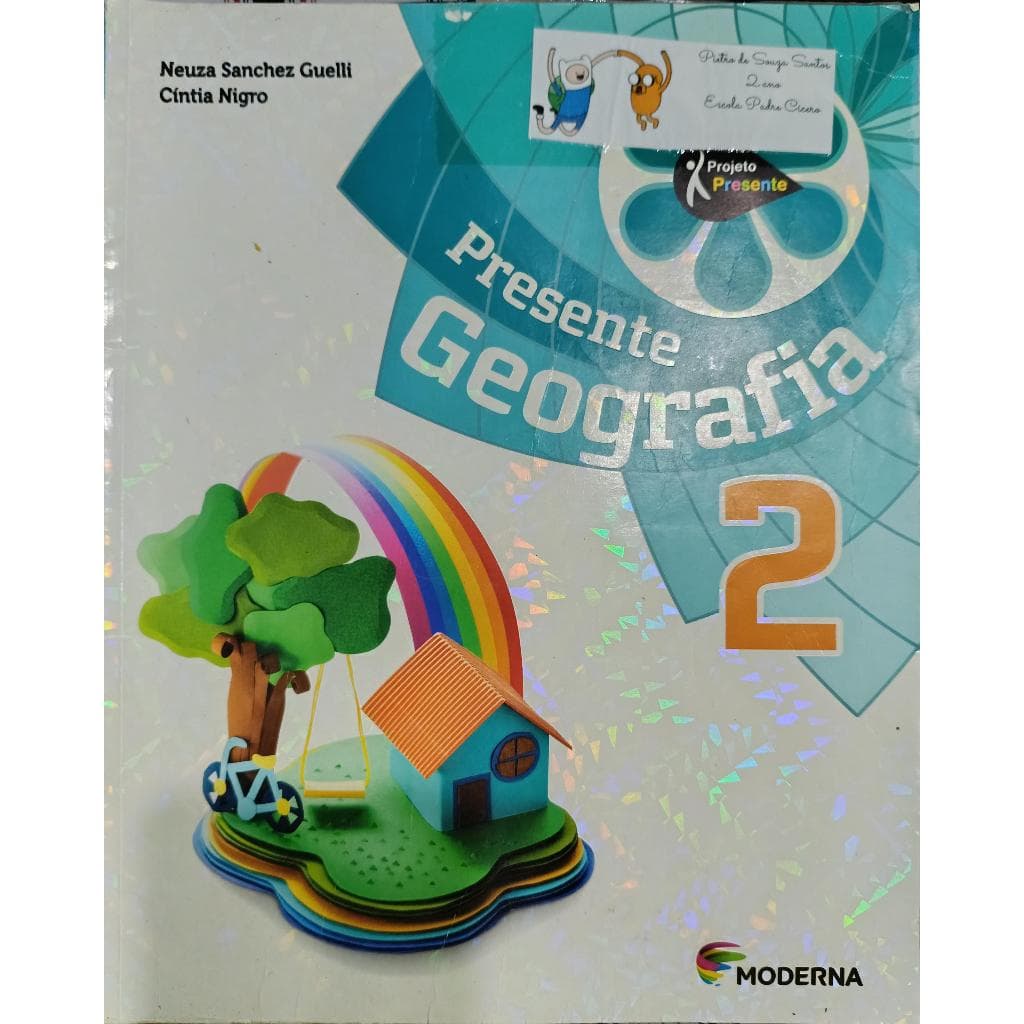 Livro Didático Projeto Presente Geografia 2 Ano Neuza Sanchez Guelli e Cintia Nigro Usado em Bom Estado