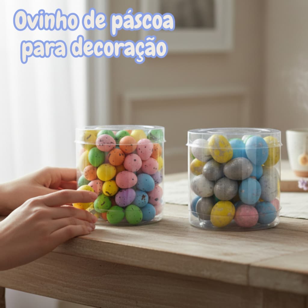 Ornamento Páscoa Decoração Isopor 100 e 50 Unidades Dino Top Enfeite