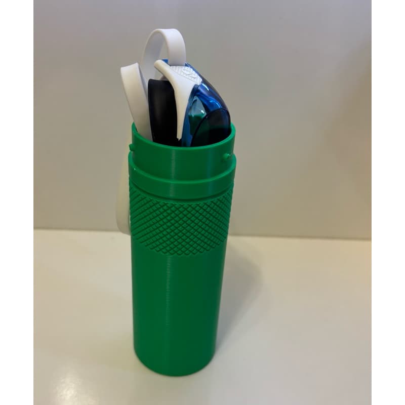 Estojo De Natação 2 Em 1 - Porta Óculos E Protetor Auricular
