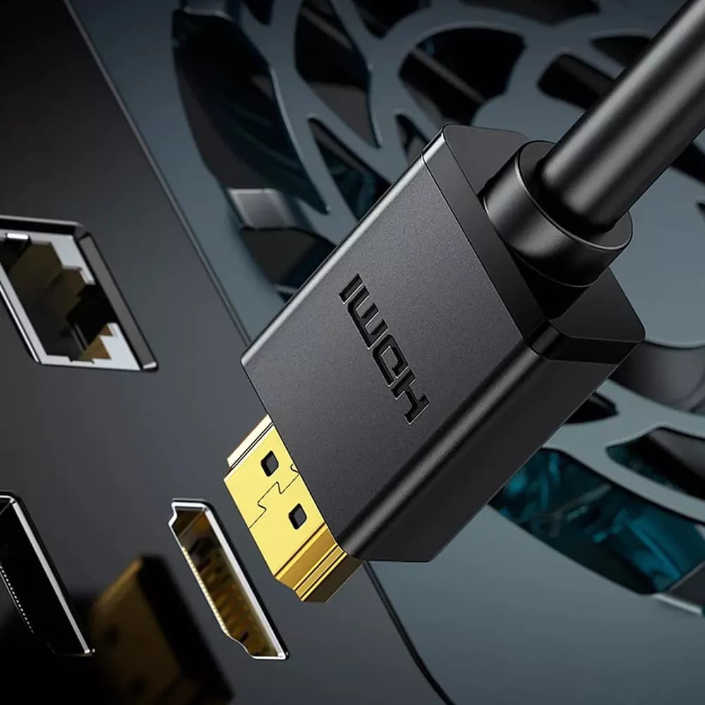 Cabo HDMI UGREEN 1 Metro – Alta Qualidade, Imagem Full HD, Conexão Estável para TV, PC, Notebook, PS4 e Xbox