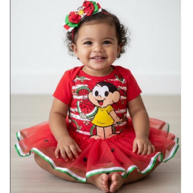 KIT BODY MAGALI COM TULE E LAÇO BEBÊ