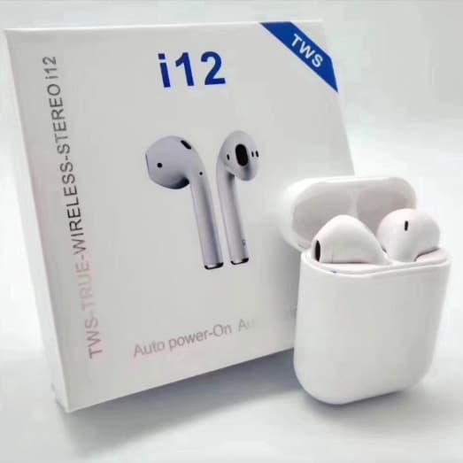 Fone de Ouvido Sem Fio i12 Tws Bluetooth 5.0 Com Touch