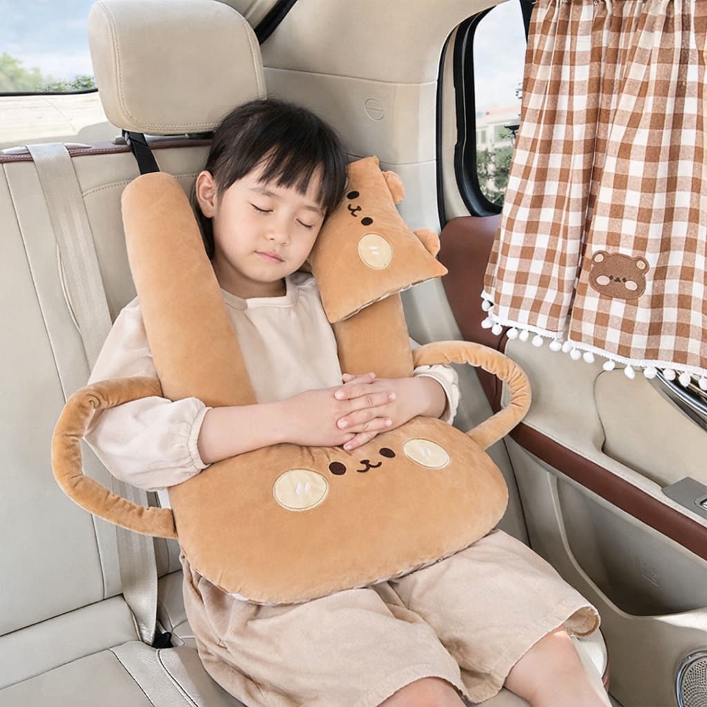 Travesseiro Infantil Para Viagens Longas Almofada Ergonomica Encosto Livre