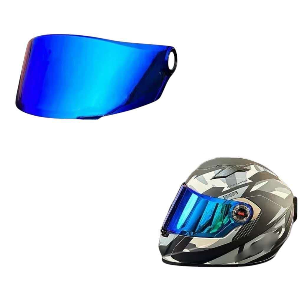 Viseira Antirisco Colorida Azul compatível  LS2 FF358 FF396 Fw3 GT GT2 HELT STRADA