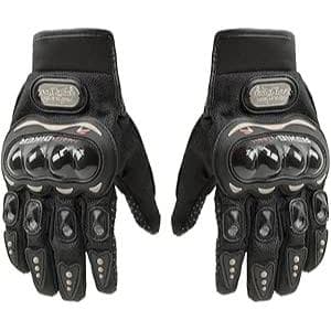 Luva Pro Biker Preta Moto Motoqueiro Motocross Bike Trilha