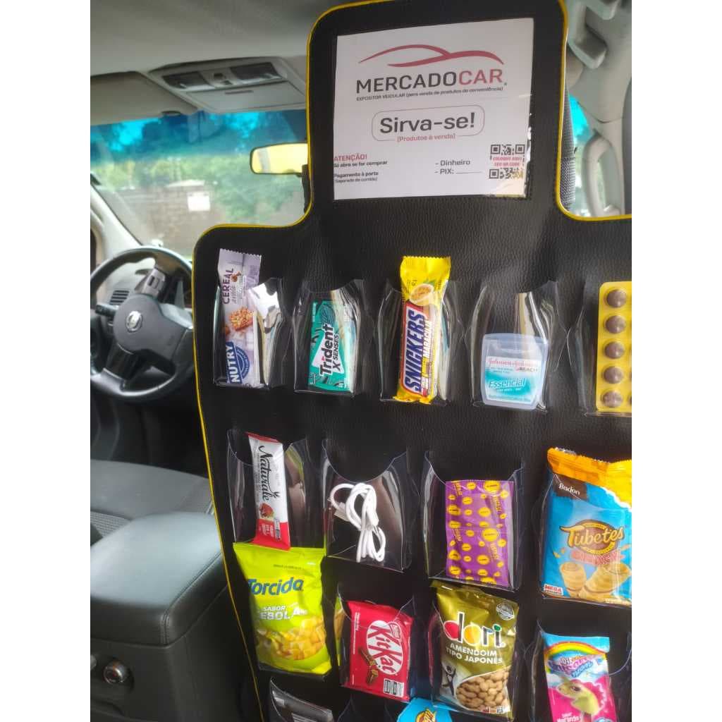 Display Expositor Lojinha para Venda de Produtos no Uber, 99, Táxi Renda Extra!