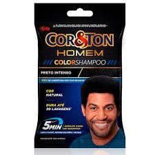 Shampoo 5 min Color Tonalizante Niely Cor&Ton Homem Preto Intenso sachet-10ml