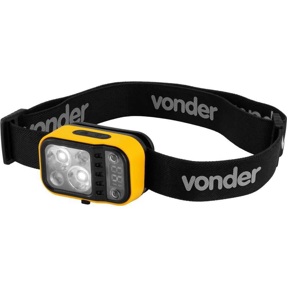 Lanterna de Cabeça Recarregável LED 160lm Vonder com sensor de movimento