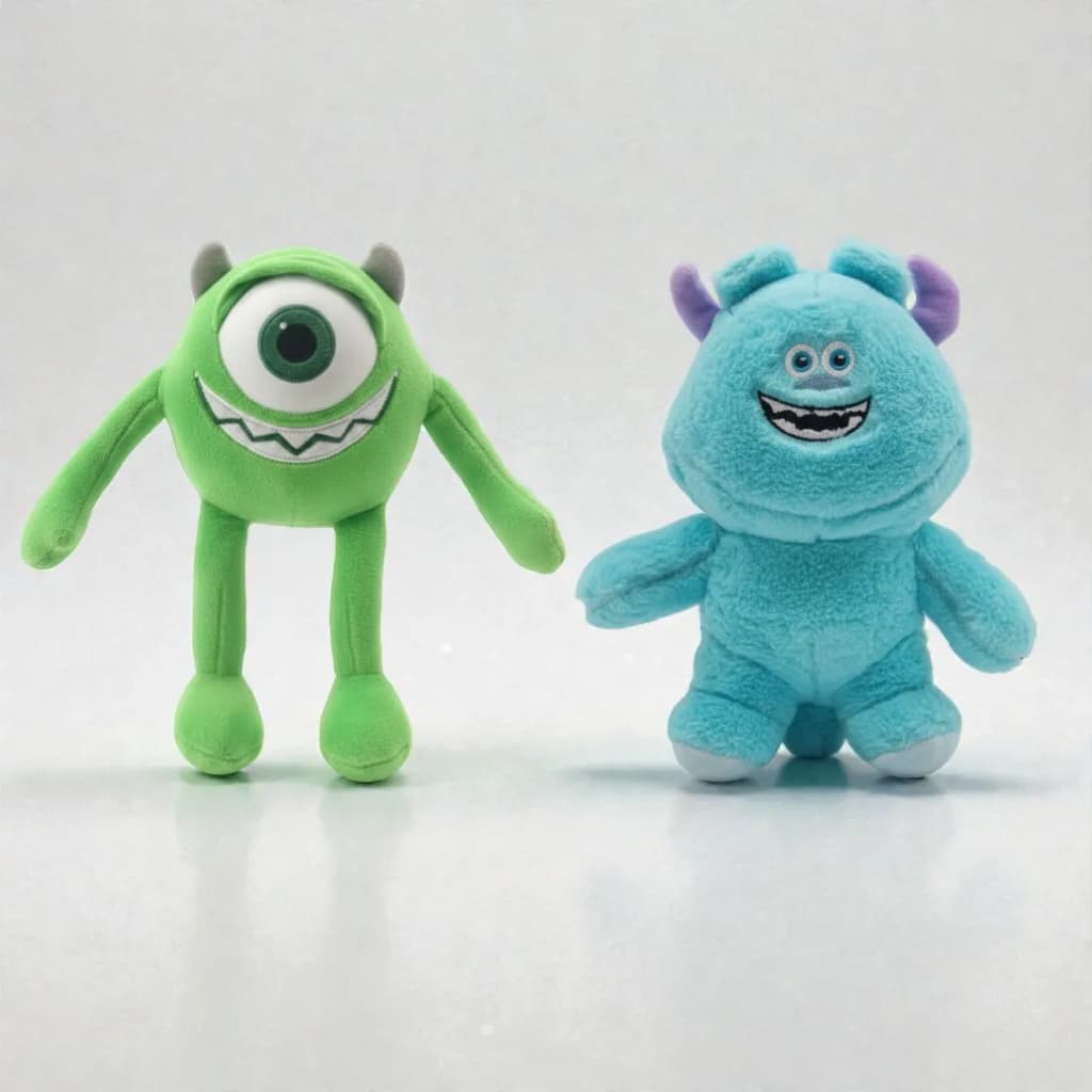 Kit 2 Pelúcias Sullivan e Mike Wazowski Monstros S.a Disney 25 cm