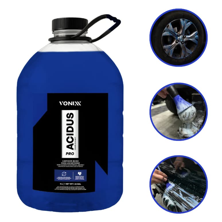 Limpador Automotivo Acidus Pro 5l Vonixx Para Rodas E Metais