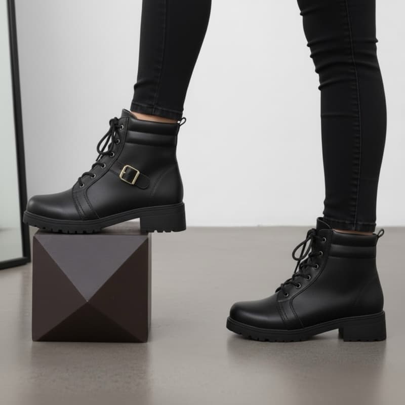 Bota feminina Virgínia outono inverno 2026 coturno feminino confortável