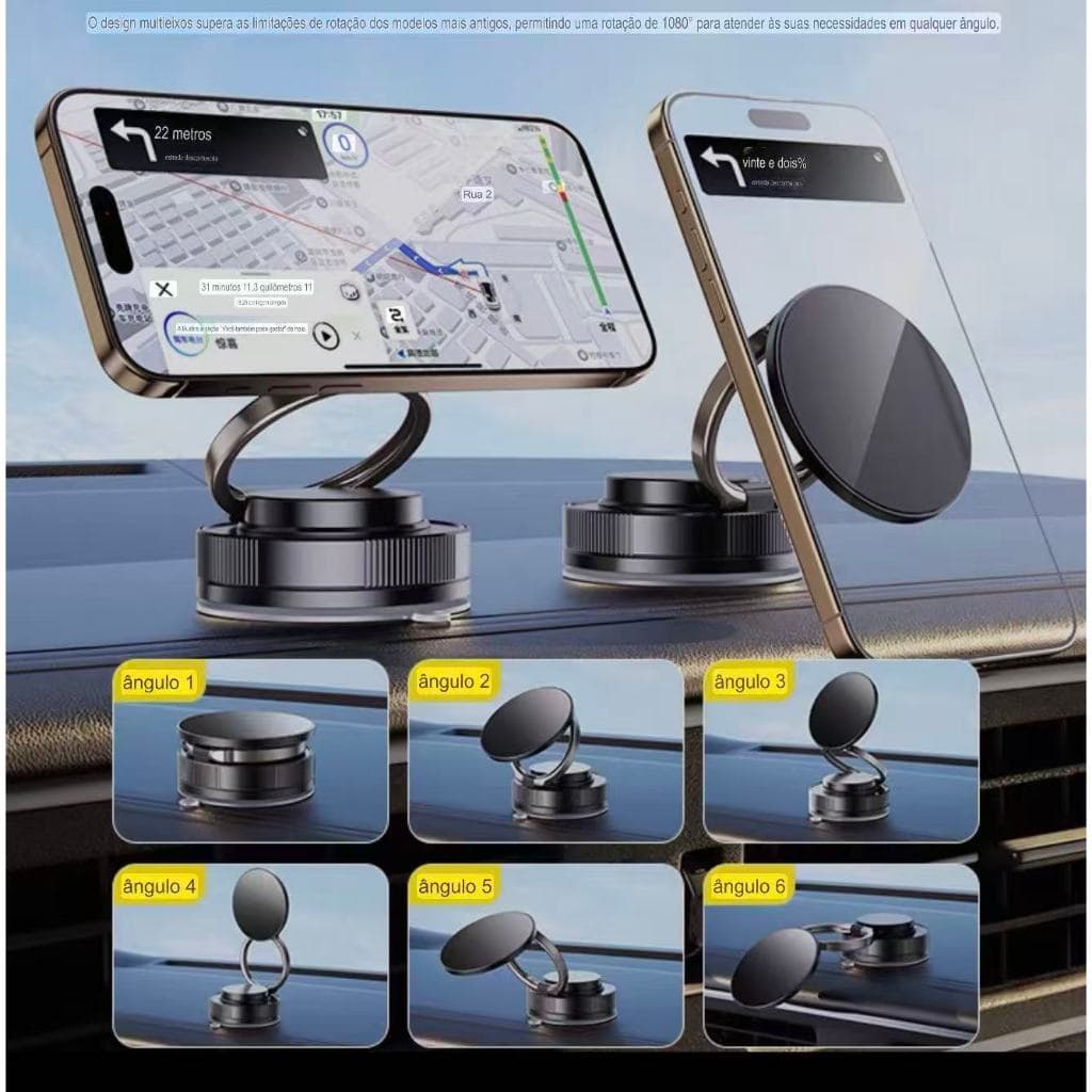 Indlcado Suporte Magnético Forte Para Celular Telefone De Carro Com Design Dobrável Forte e Durável