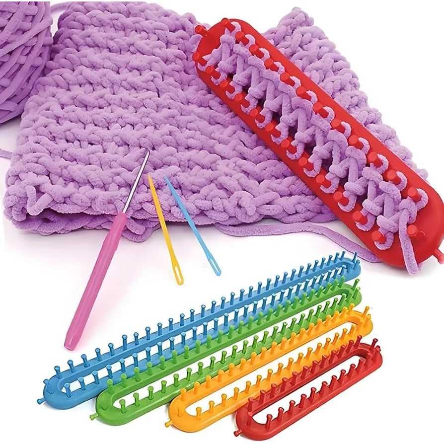 TEAR de tricô plástico, para cachecol feito à mão, chapéu, ferramentas de costura