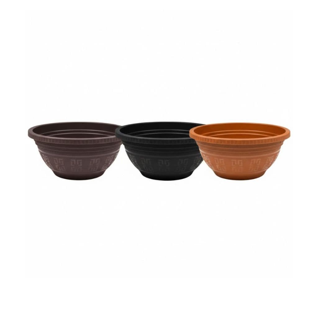 KIT Vasos Redondo Plastico 3 Litros p/ Decoração Plantas Flores Mudas Cuia Tacho