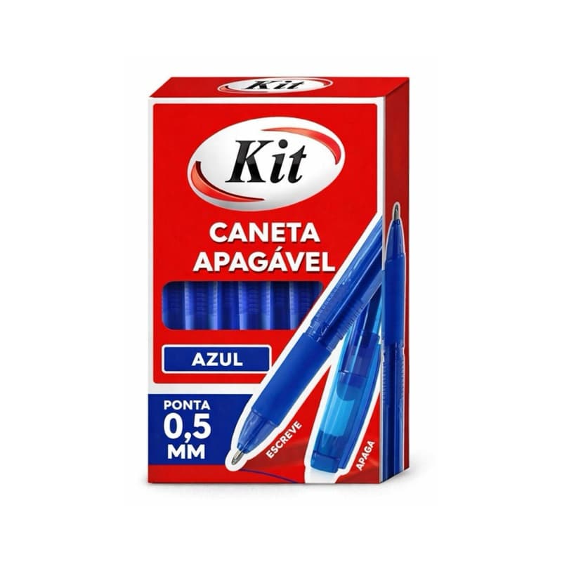 Kit Caneta Que Apaga + Refil de Recarga 5 a 40 un Apagável com Calor Papel Tecido Mágica Fantasminha