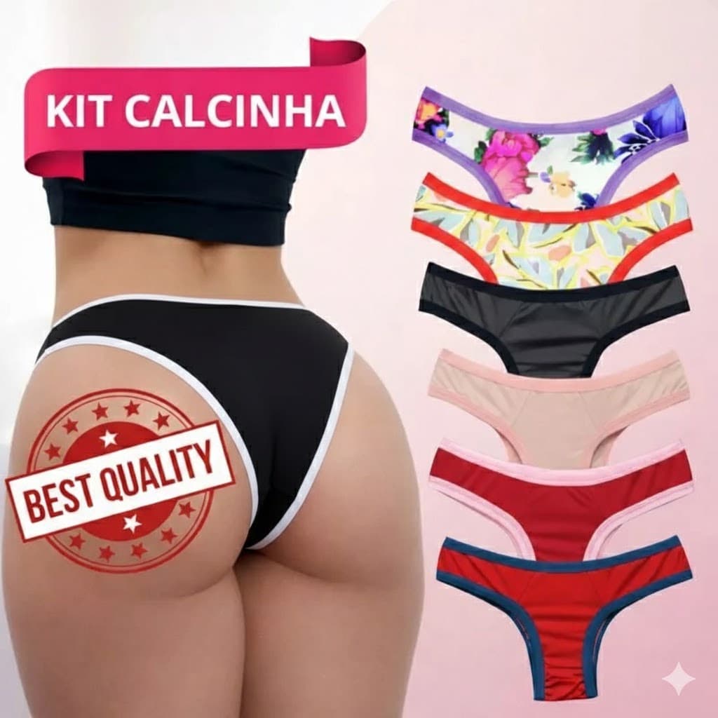 Kit 10 Calcinhas Femininas Tanga Calsinha Feminina Atacado