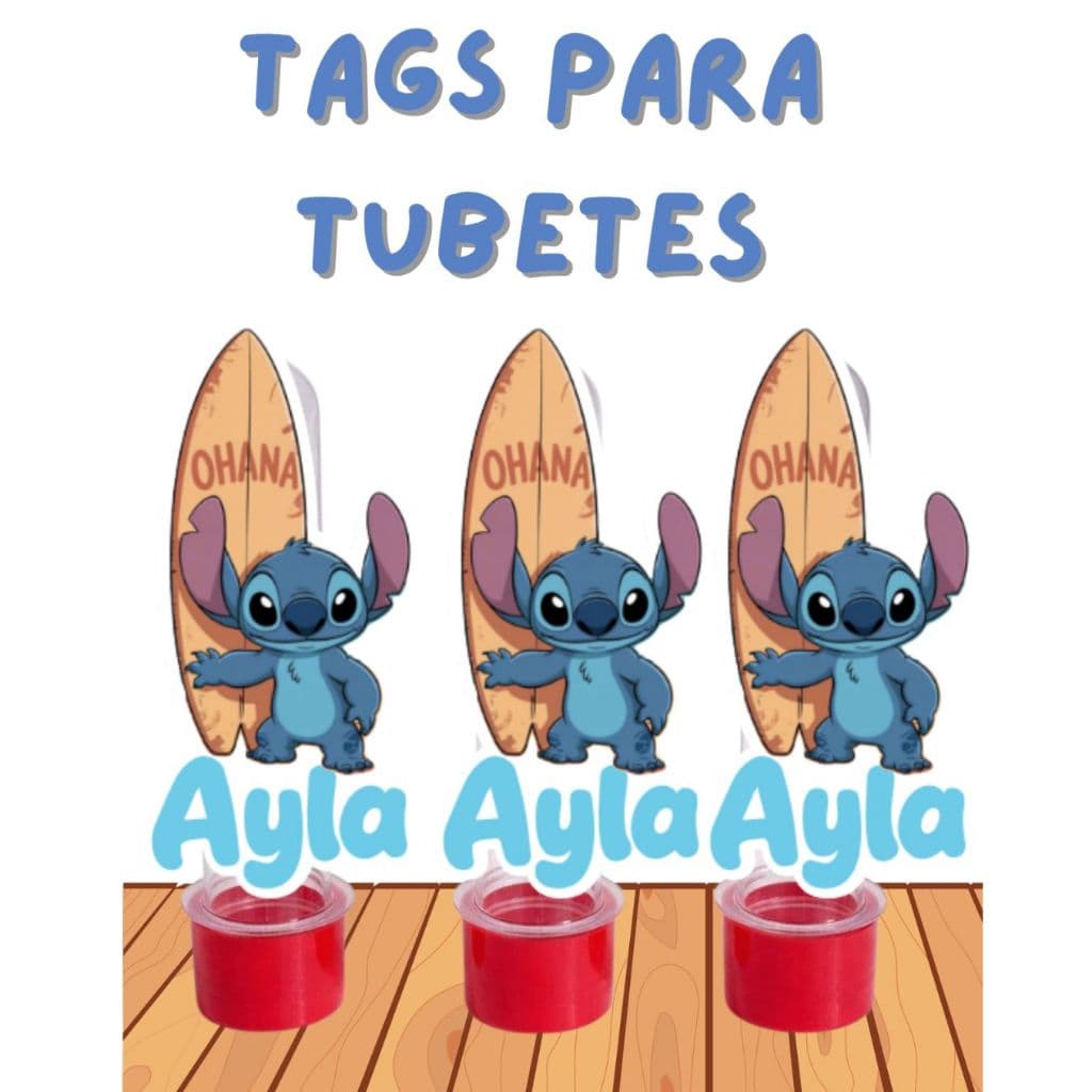kIT Apliques para tubetes personalidos com nome e idade