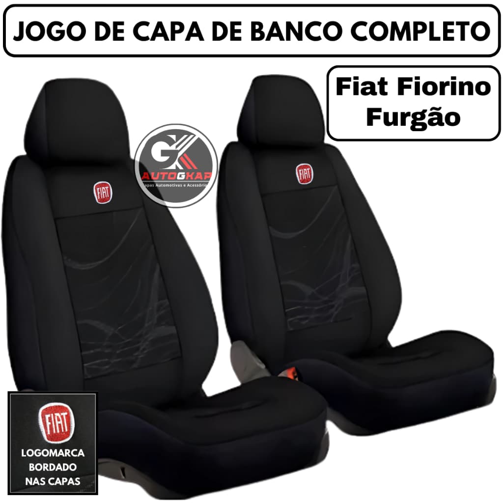 Capa Para Banco Tecido Groso Original Fiat Fiorino Furgão 1990 À 2020 Universal
