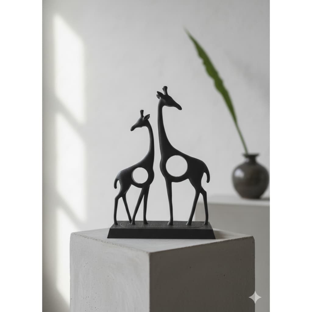 Escultura Girafas Decorativas Minimalistas Moderna Para Sala Escritorio Estante Rack