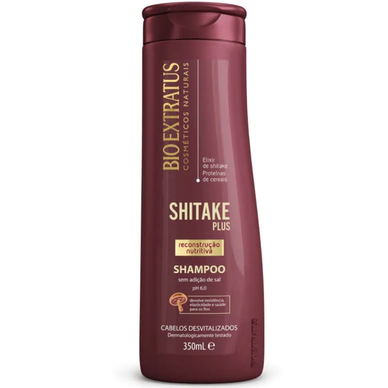 BIO EXTRATUS SHAMPOO SHITAKE PLUS 350ml (RECONSTRUÇÃO NUTRITIVA)