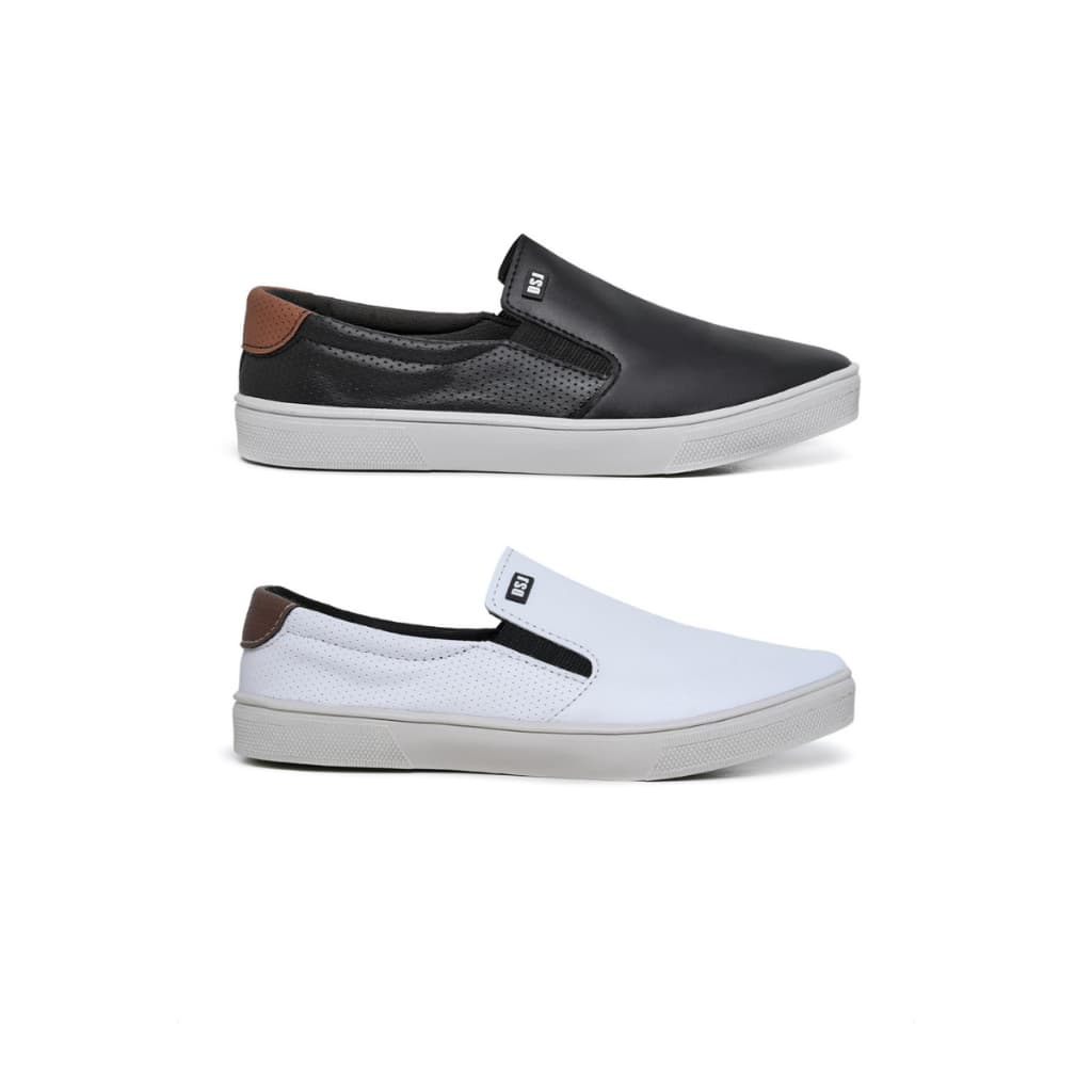 Kit 2 Pares Sapatenis Casual Iate Masculino Confortável Leve Novo
