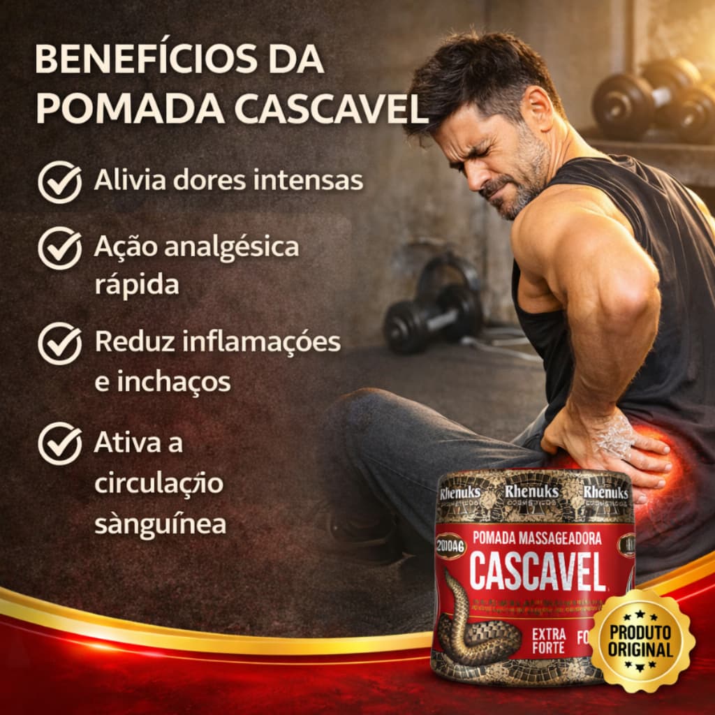 Pomadas Para Dor Muscular Massageadora Cascavel Extra Forte Gel Mentol Esquenta Coluna Lombar Articulações