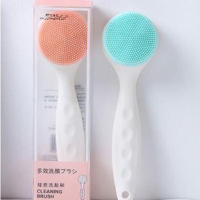 BRILHO ELISA - Escova de limpeza facial Escova de Limpeza de Pele Facial Cabo branco