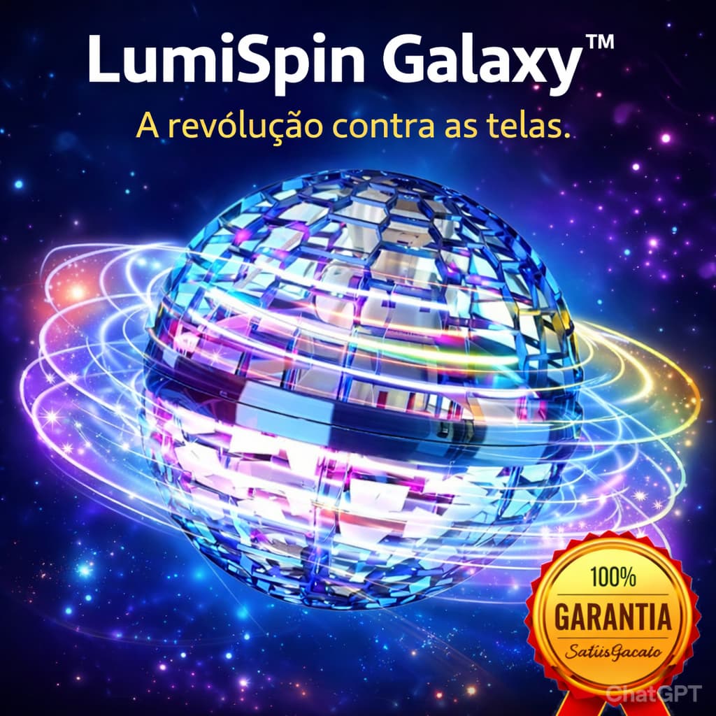 Bola Voadora  com LED  Flutuante Lumispin Boomerang  e Sensor (Cores Sortidas)