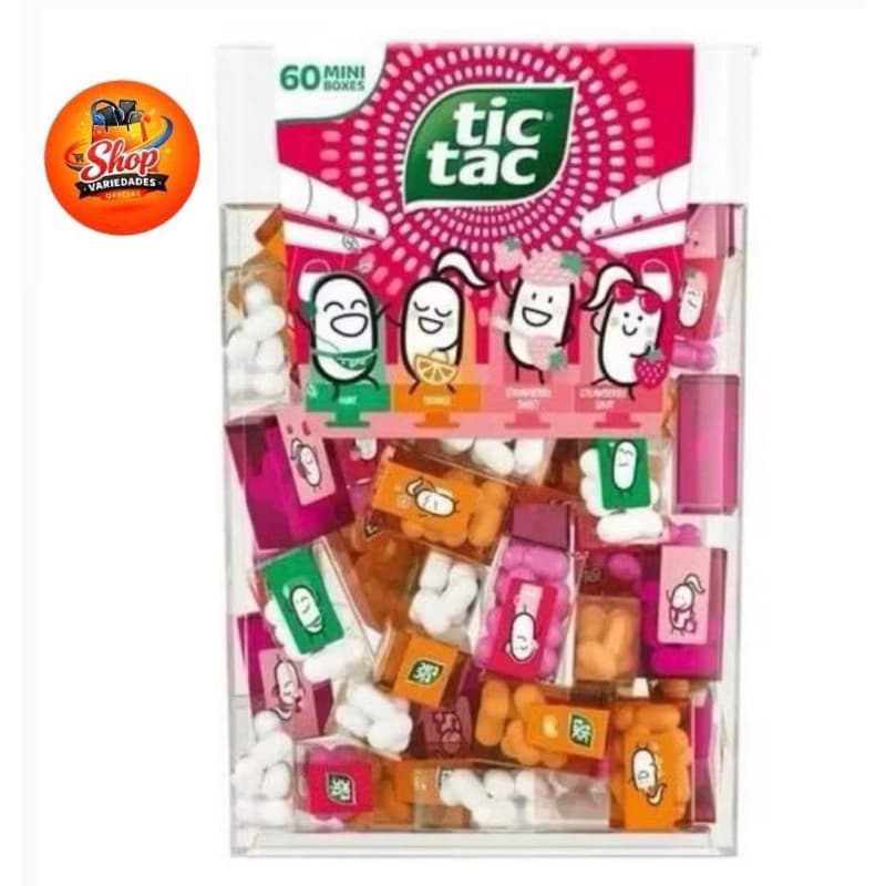 BALAS TIC TAC MIMI BOXES 4 sabores 228g