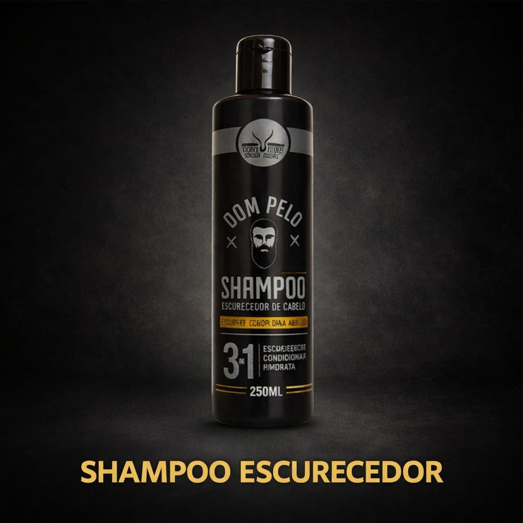 Shampoo Escurecedor Dom Pelo 3 em 1 – Uso Cosmético – 250ml