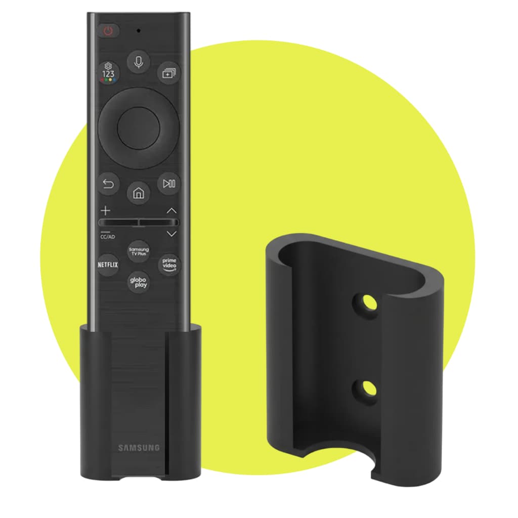 Suporte para Controle Remoto Samsung | Organizador de Parede para Controle de TV | Fixação sem Furos