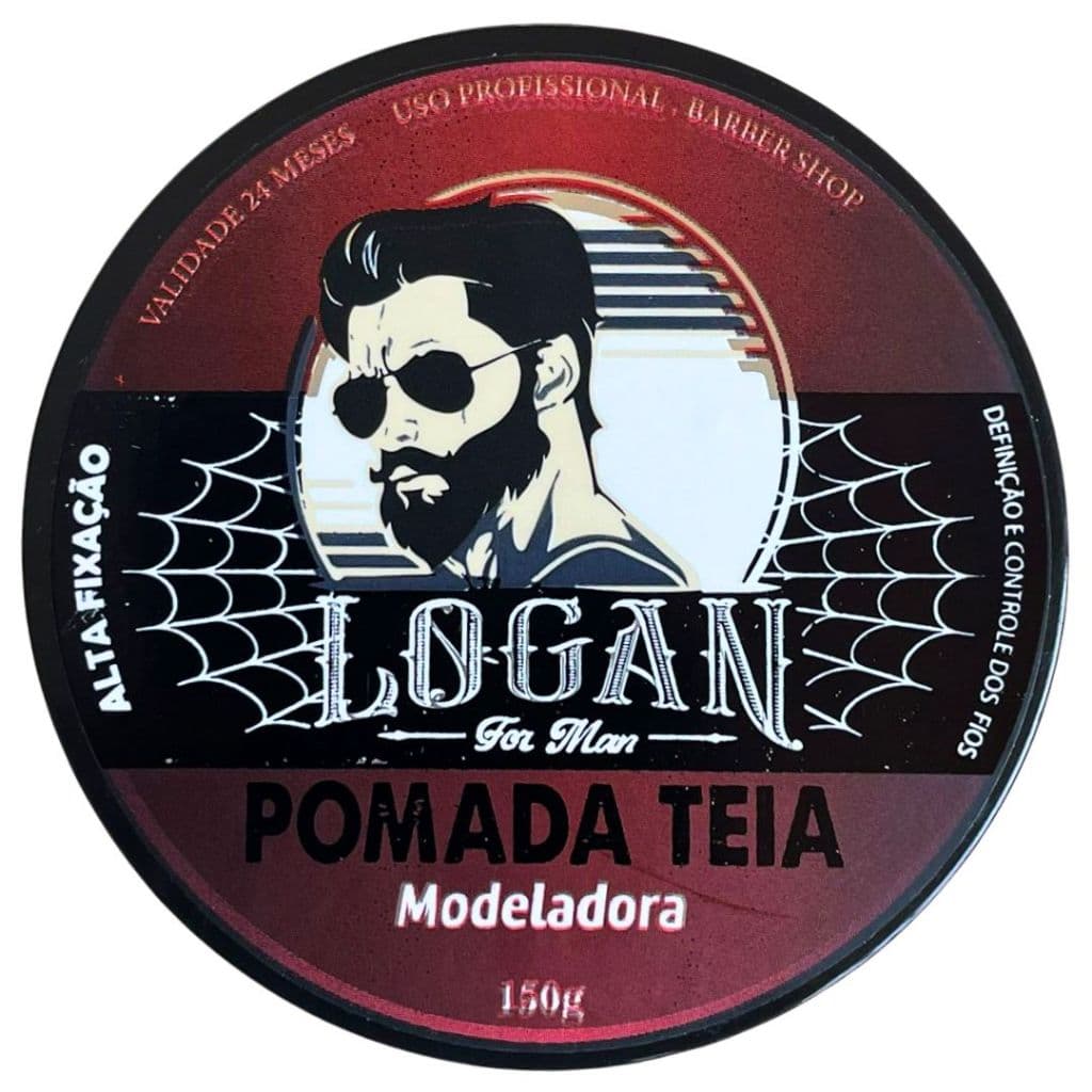 Pomada Teia Logan For Man 150g  – Fixação Forte, Efeito Natural e Estilo que Dura o Dia Todo