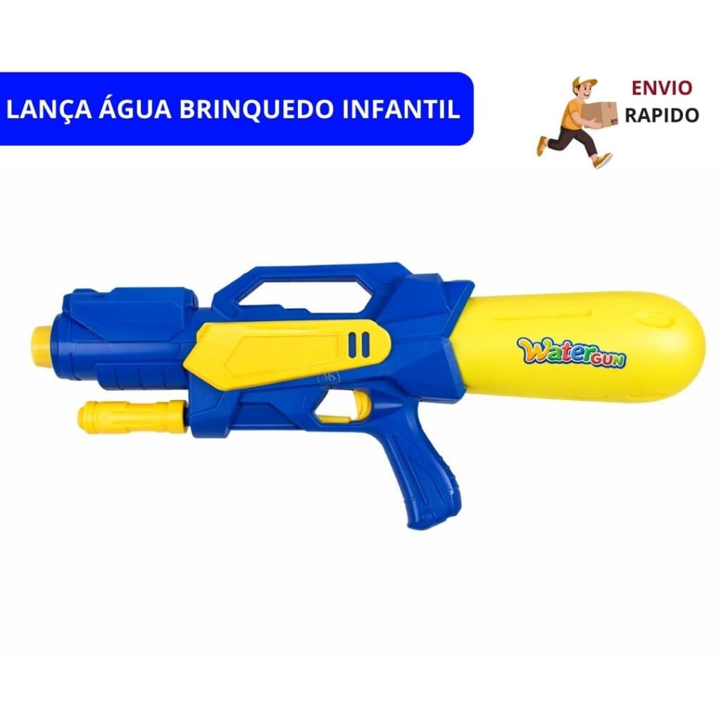 Lança Água  Pistola Adulto E Infantil Com Reservatório Grande Potente ART BRINK 50cm Verão Praia