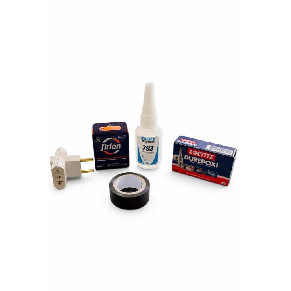 Kit Instalação Completo – Tee + Veda Rosca + Tekbond + Durepoxi + Fita Isolante KIT JÃO