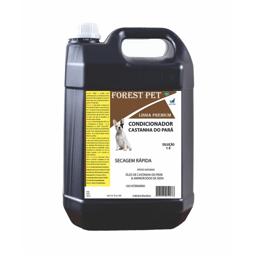 Condicionador Pet Castanha do Pará 5L Forest Secagem Rapida - Natureza Pet