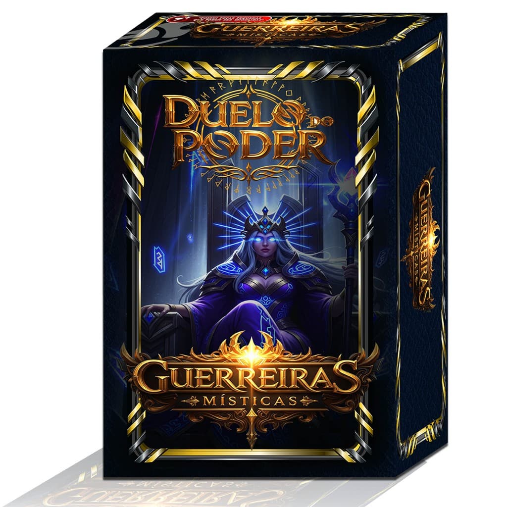 Guerreiras Místicas Jogo de Cartas Épico com 40 Personagens Únicos Duelo do Poder para Toda Família!