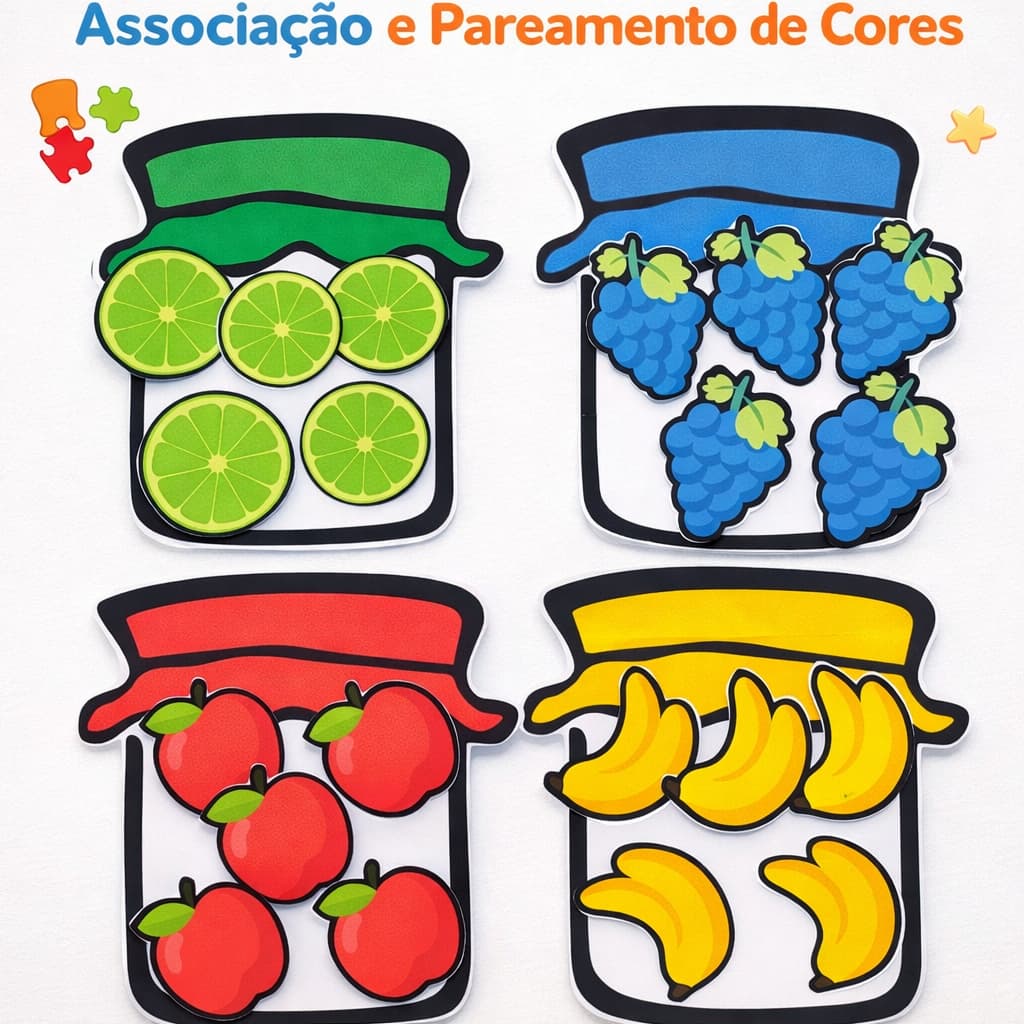 Recurso pedagógico- Associação/Pareamento de cores.