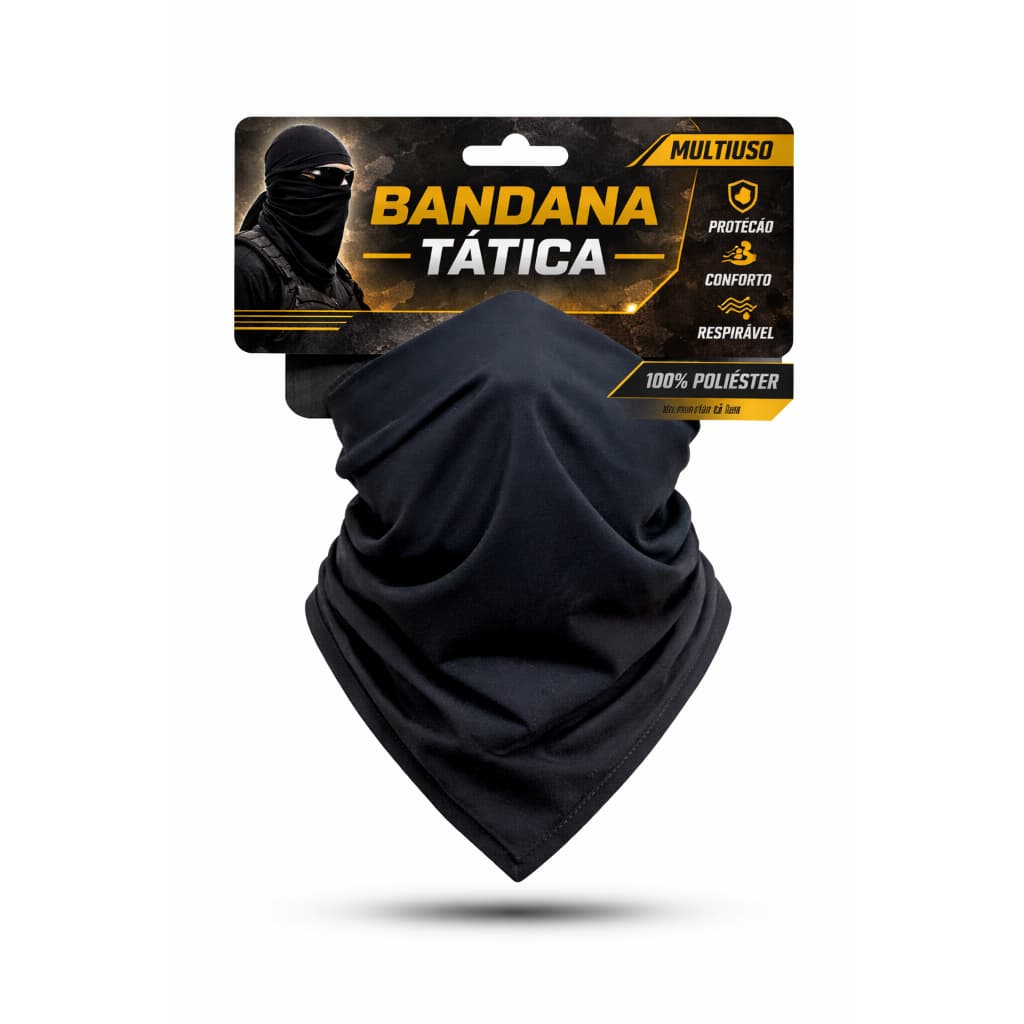 Bandana Tubular Balaclava Touca Lenço Proteção Uv50 Frio P/ Ciclismo Moto Pesca Paintball Com Proteção Solar