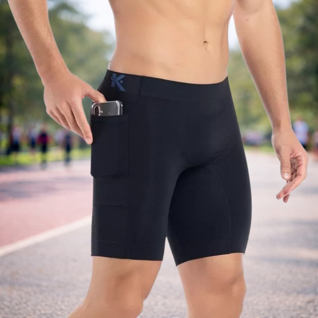Kit 3 Bermuda Térmica Com Bolso Compressão Anti Assadura Shorts Esportiva